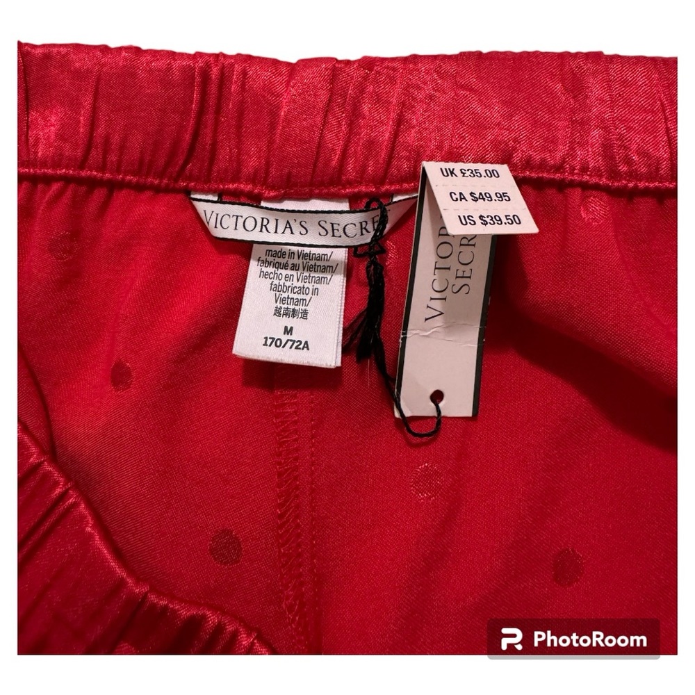 2 Victoria Secret Satin Pajama Shorts Medium - Picture 5 of 8